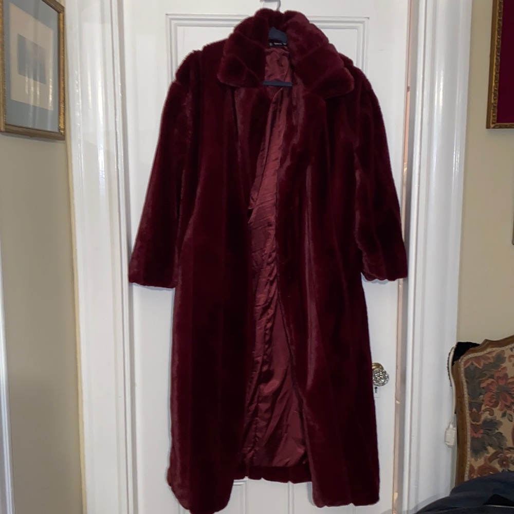 Faux fur coat